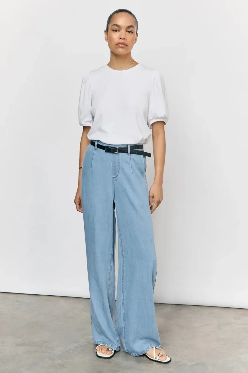 Frame Lisa larga Pants - denim azzurro - immagine 6
