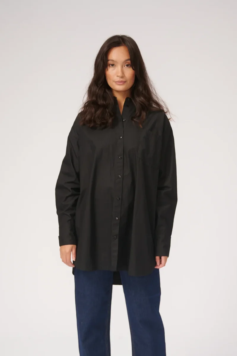 Camicia oversize - nero