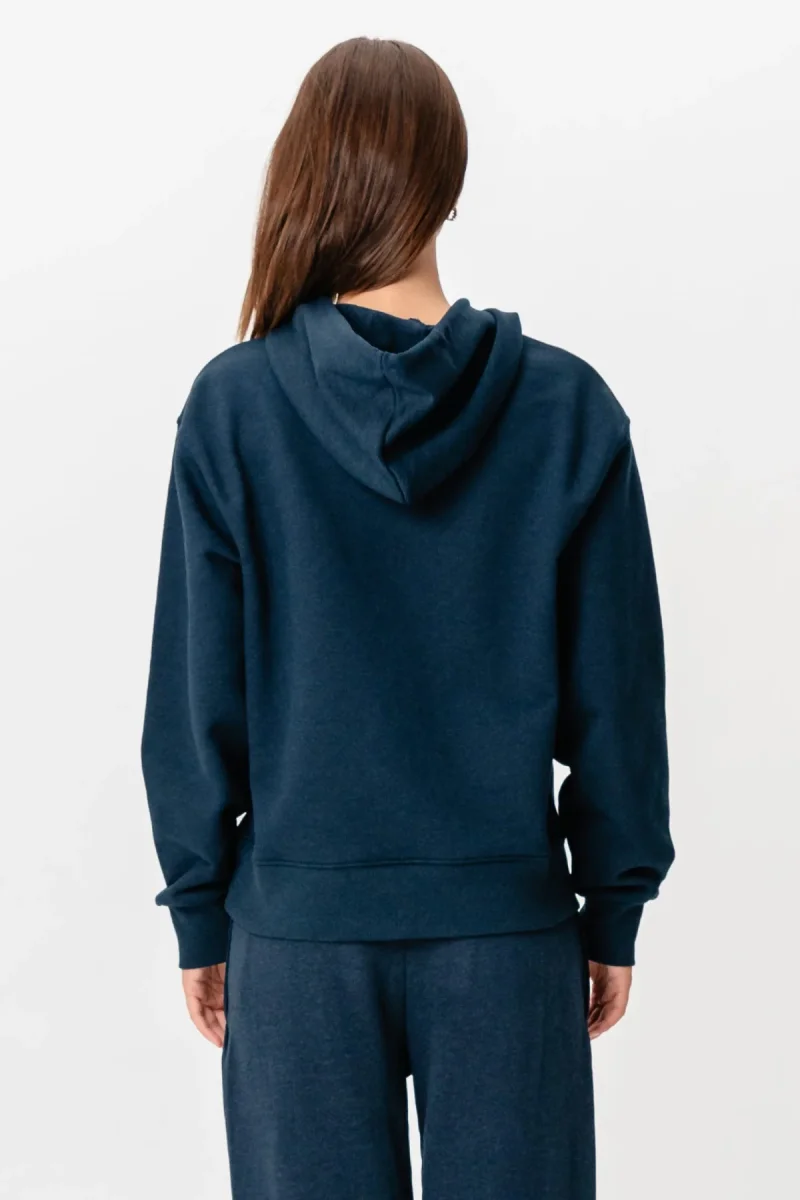 Con cappuccio pesante - Heather Navy - immagine 7