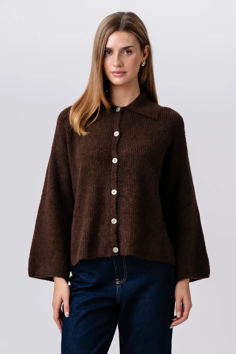 Josie Polo in maglia - Marrone - immagine 2