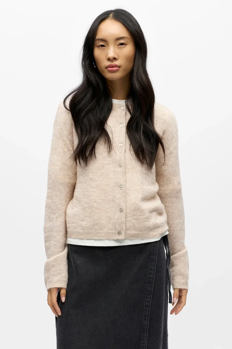 Cardigan in maglia agata - Humus Melange - immagine 2