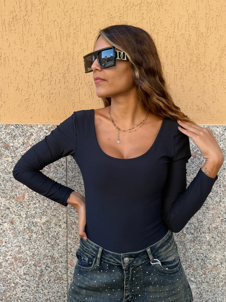 Body “Basic vibes” nero - immagine 2