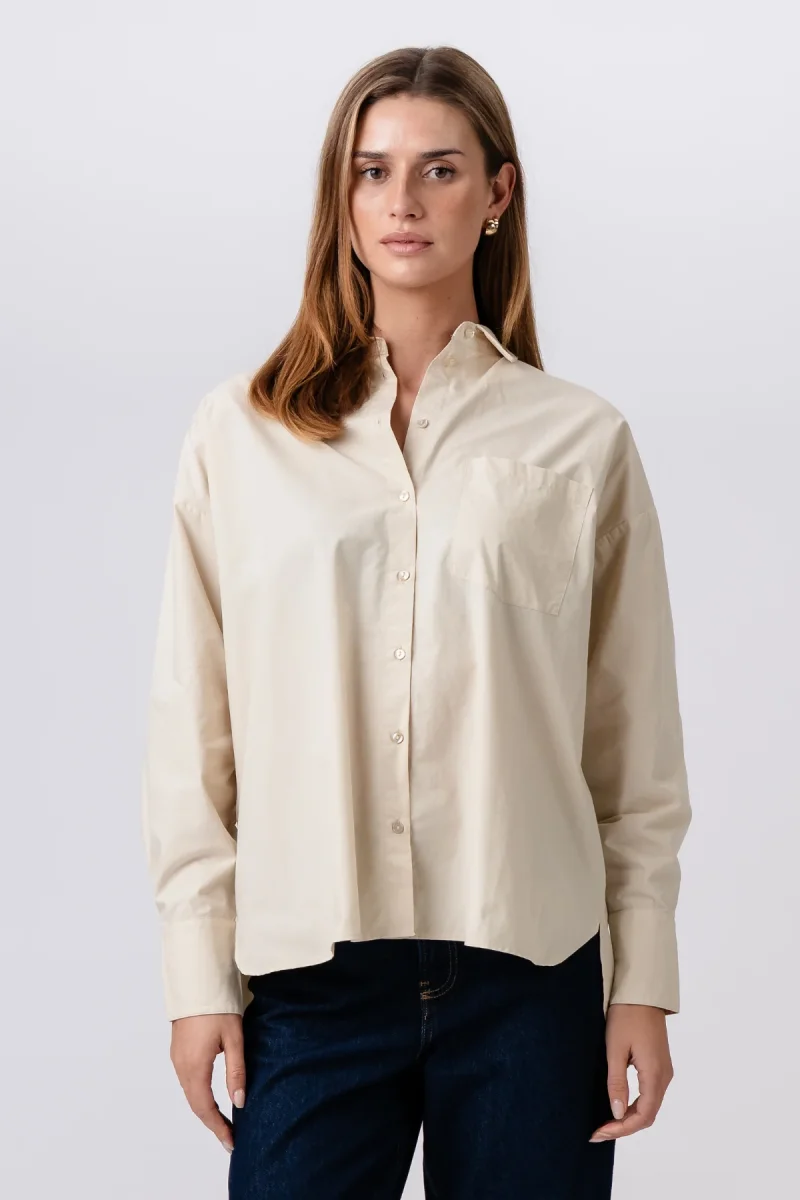 Camicia rilassata - beige - immagine 2