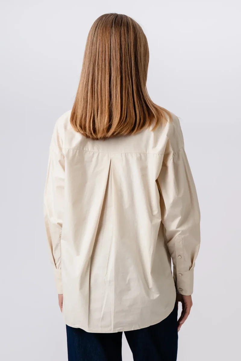 Camicia rilassata - beige - immagine 4