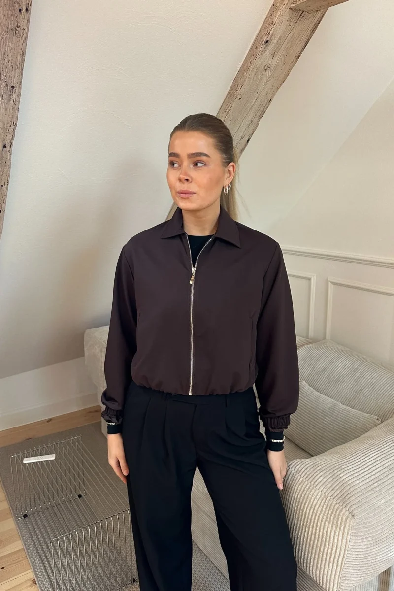 Giacca corta Kylie - Marrone - immagine 2