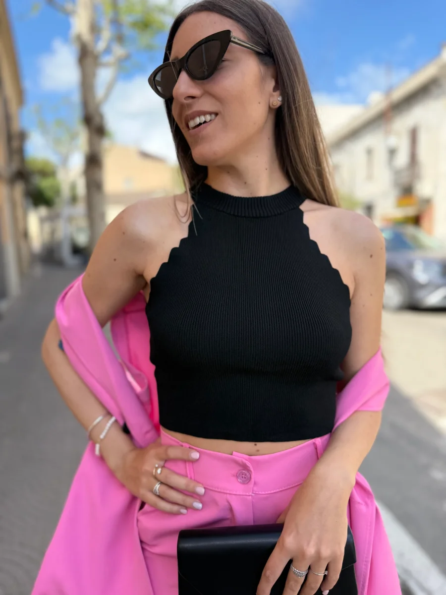 Top “Beverly” nero - immagine 3
