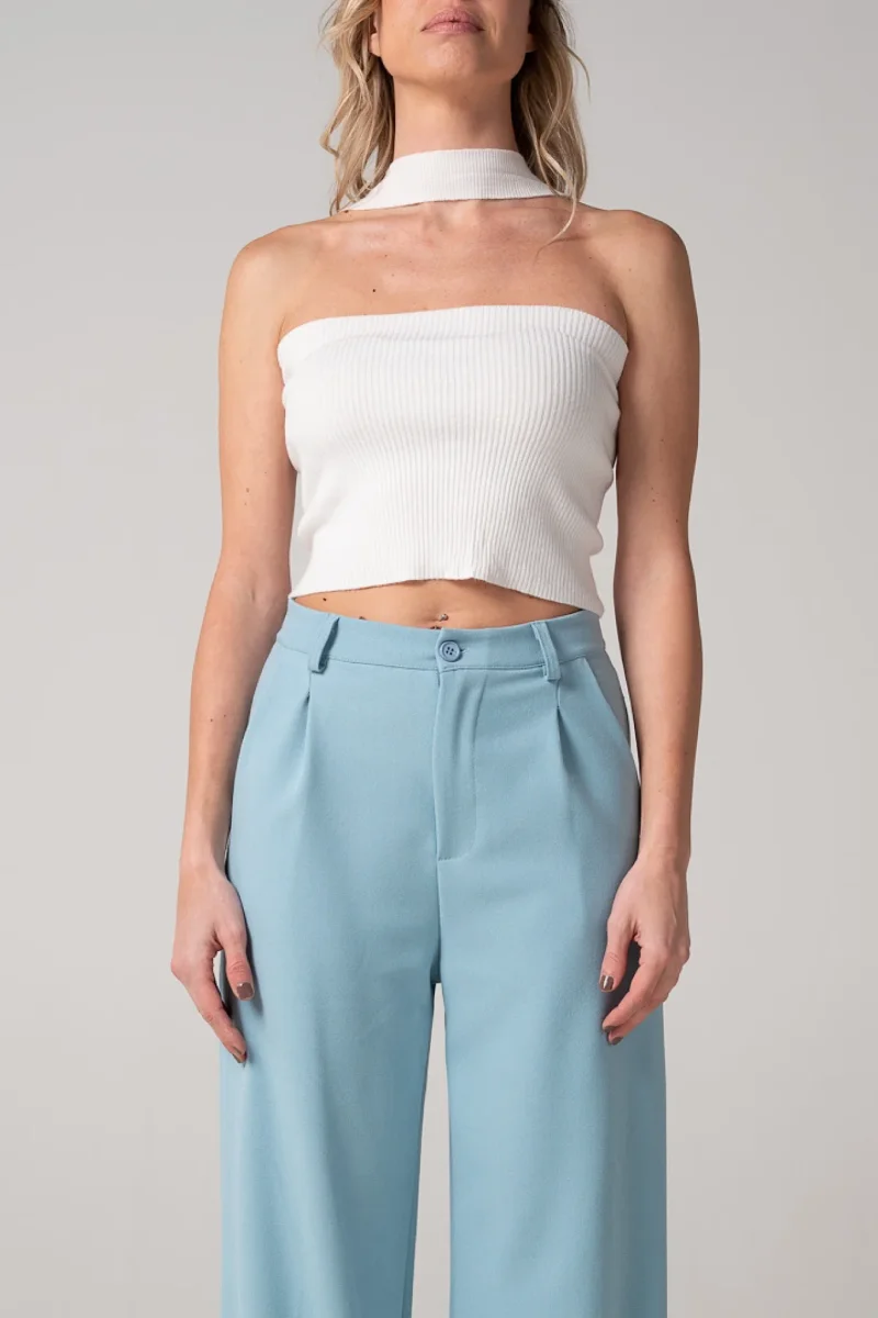 Crop Top bianco - immagine 6