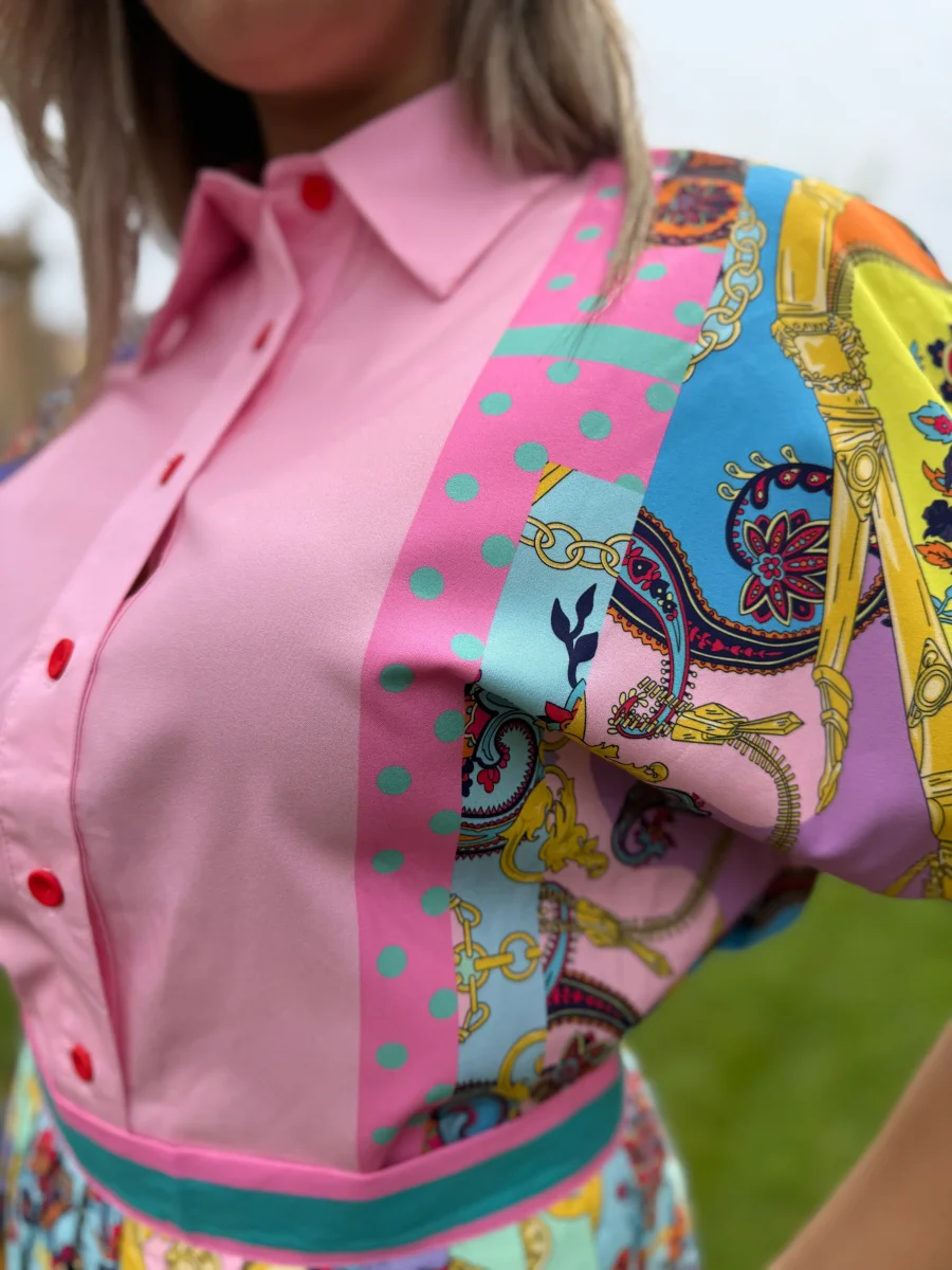 Camicia “Azara” rosa - immagine 5