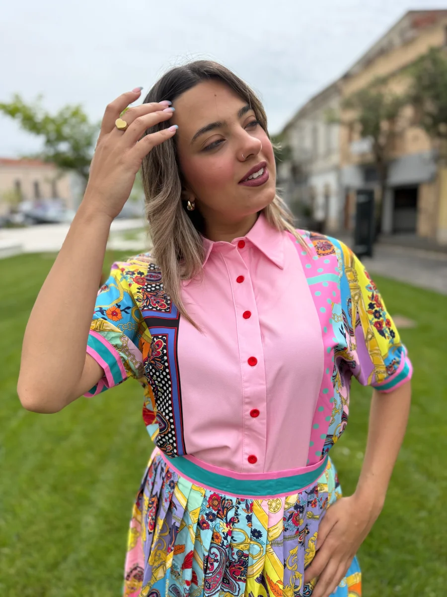 Camicia “Azara” rosa - immagine 6