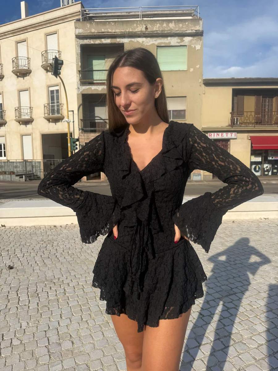 Jumpsuit “Midnight Flame” nero - immagine 2
