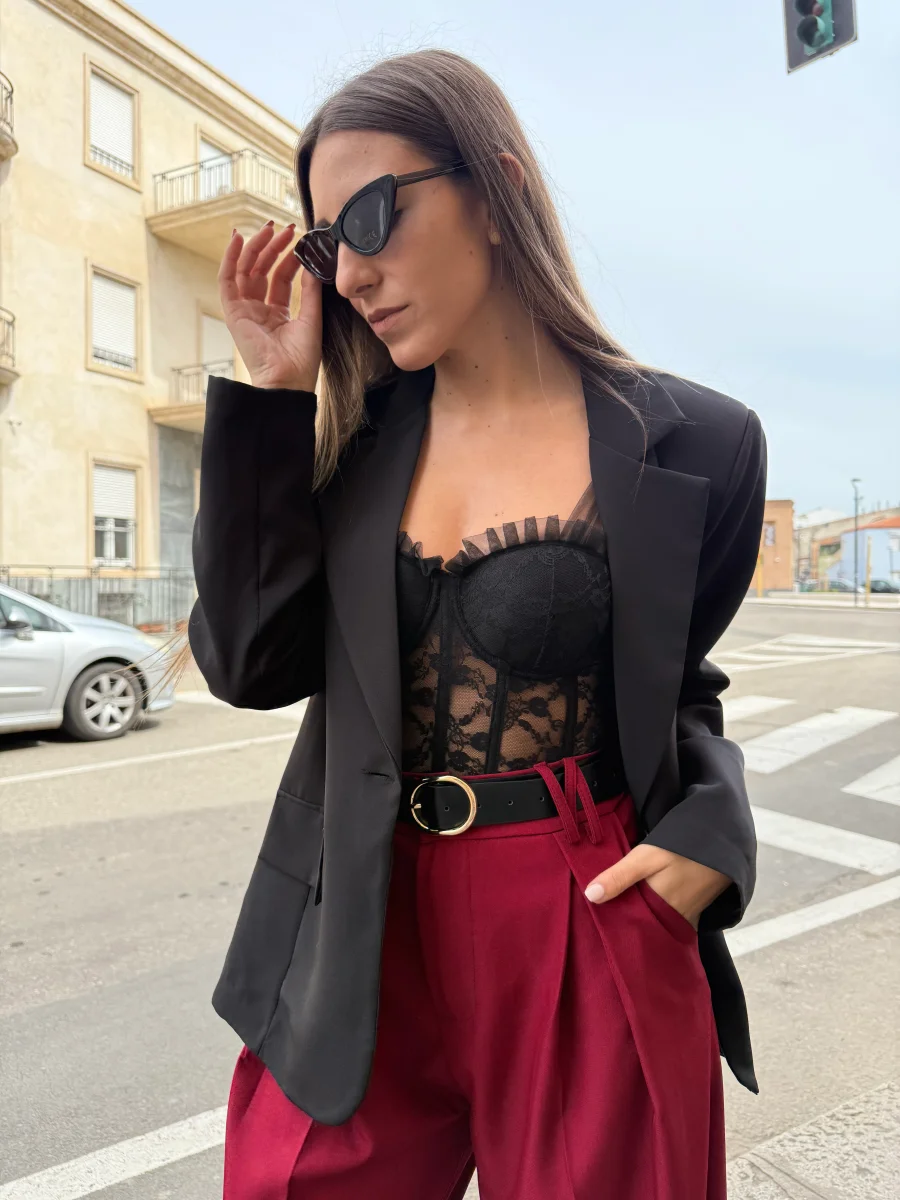 Blazer “Hills” nero - immagine 3