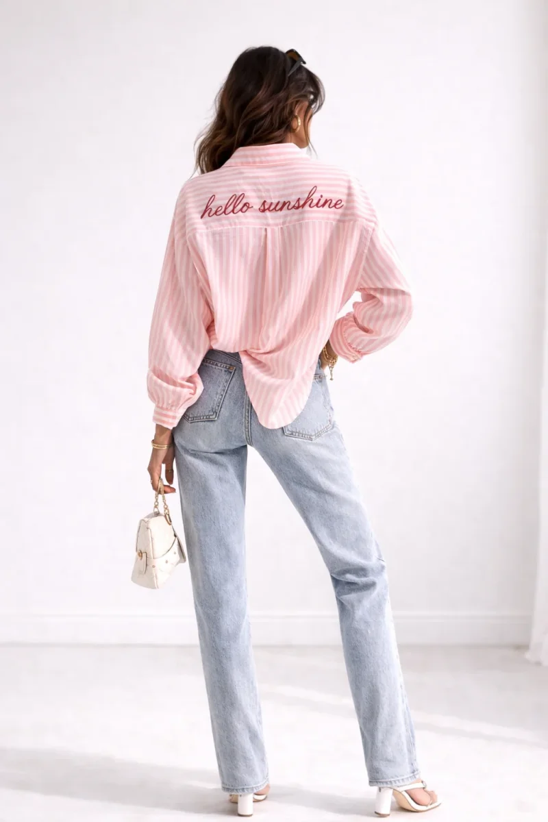 Camicia “Hello Sunshine” rosa