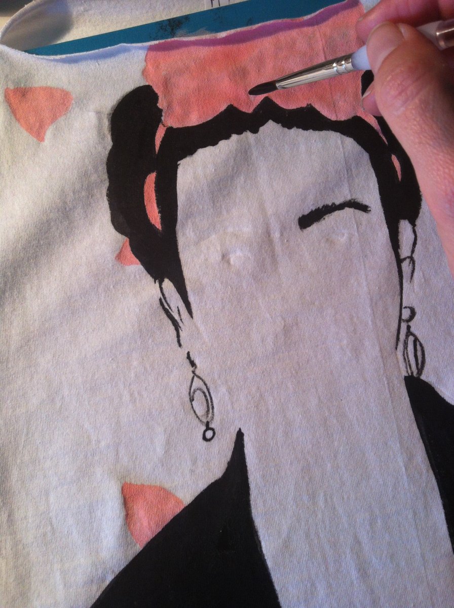 Maglia Frida dipinta a mano - immagine 4
