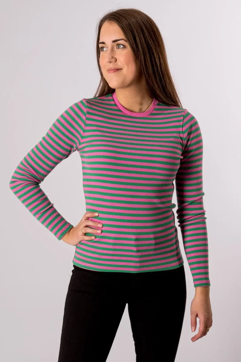 Linea maglione a maniche lunghe - Super Pink/Jelly Bean - immagine 2