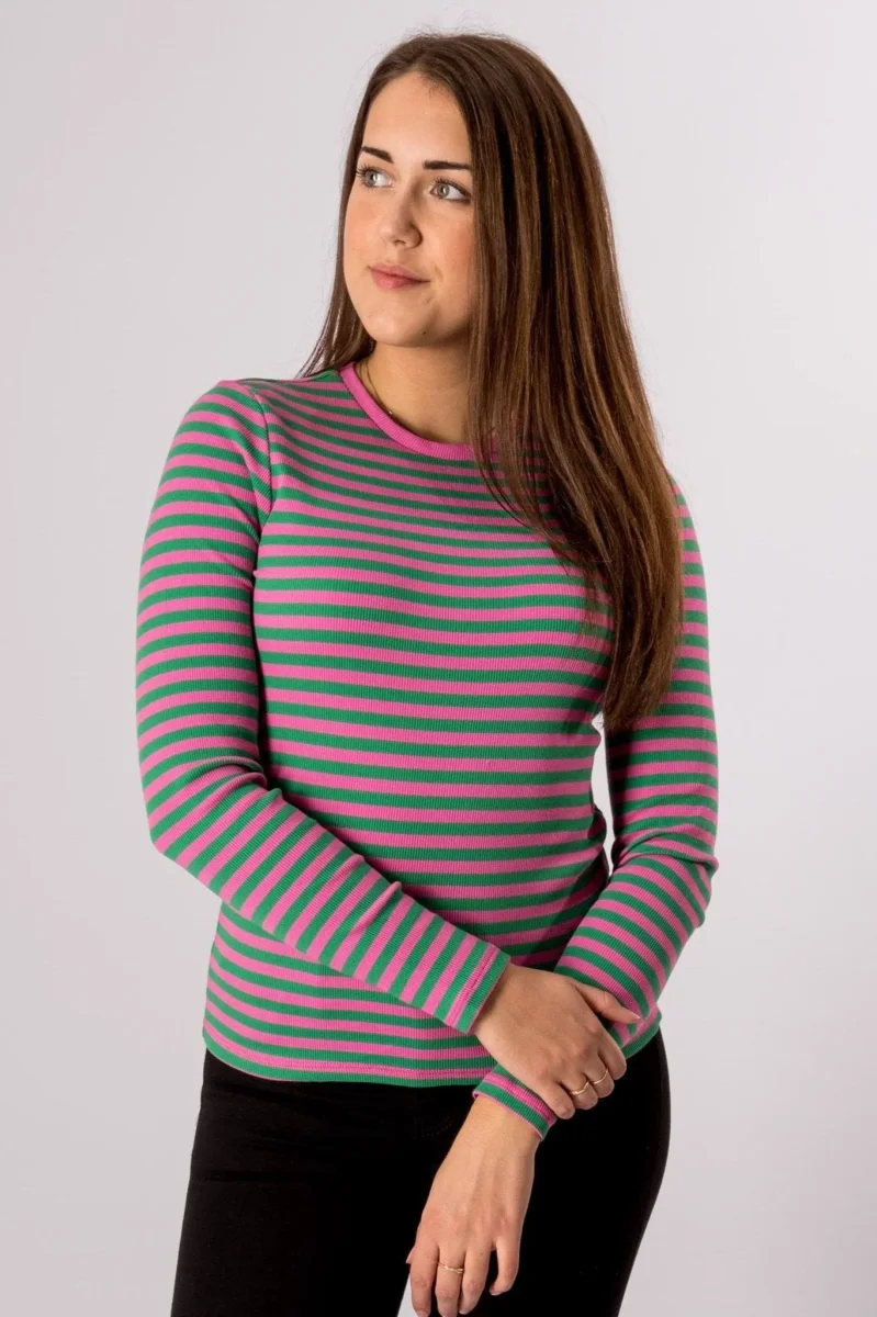 Linea maglione a maniche lunghe - Super Pink/Jelly Bean - immagine 4