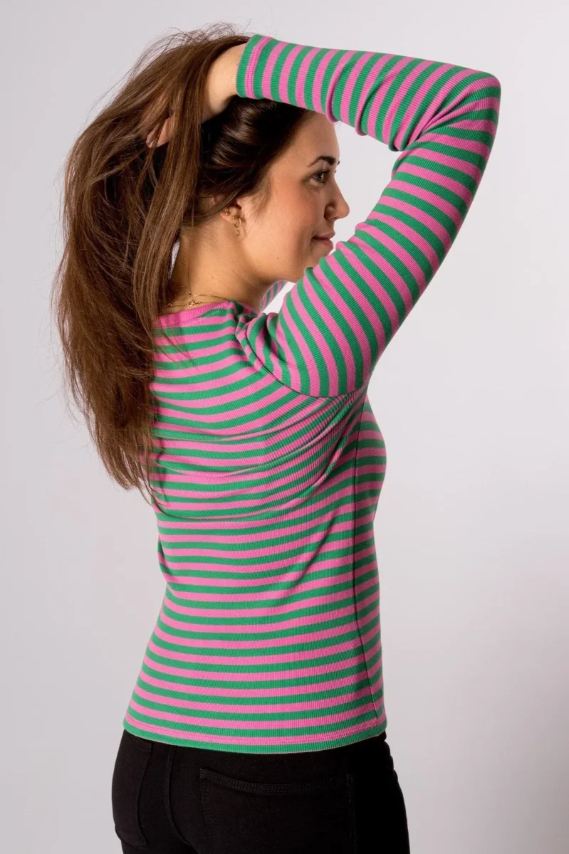 Linea maglione a maniche lunghe - Super Pink/Jelly Bean - immagine 5
