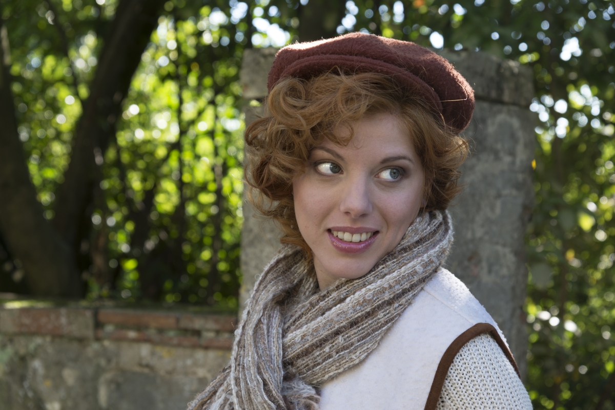 Cappello tipo “Gatsby” in panno casentino, ruggine - immagine 4