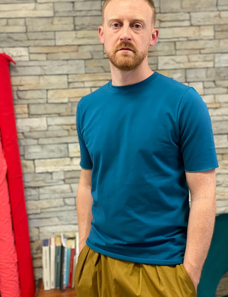 Maglie artigianali uomo, personalizzabili, maglia girocollo - immagine 4