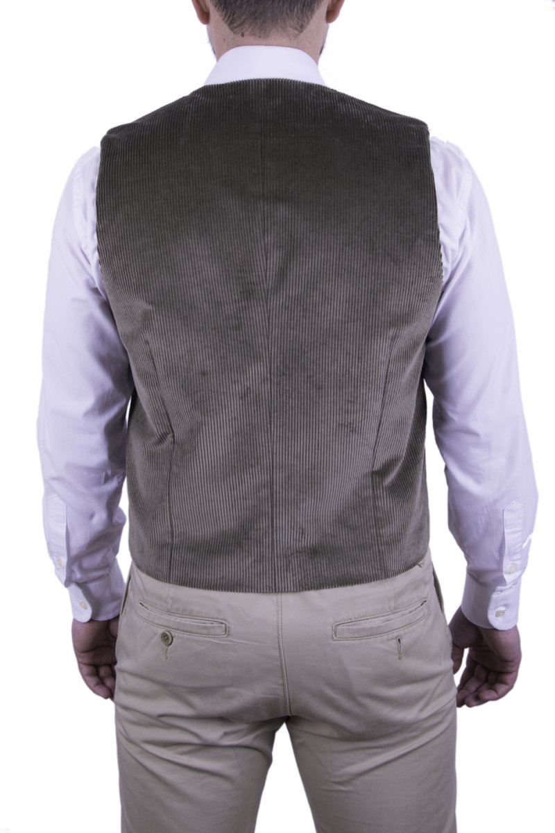 Gilet da uomo, Velluto con tasche particolari, sportivo e formale - immagine 3