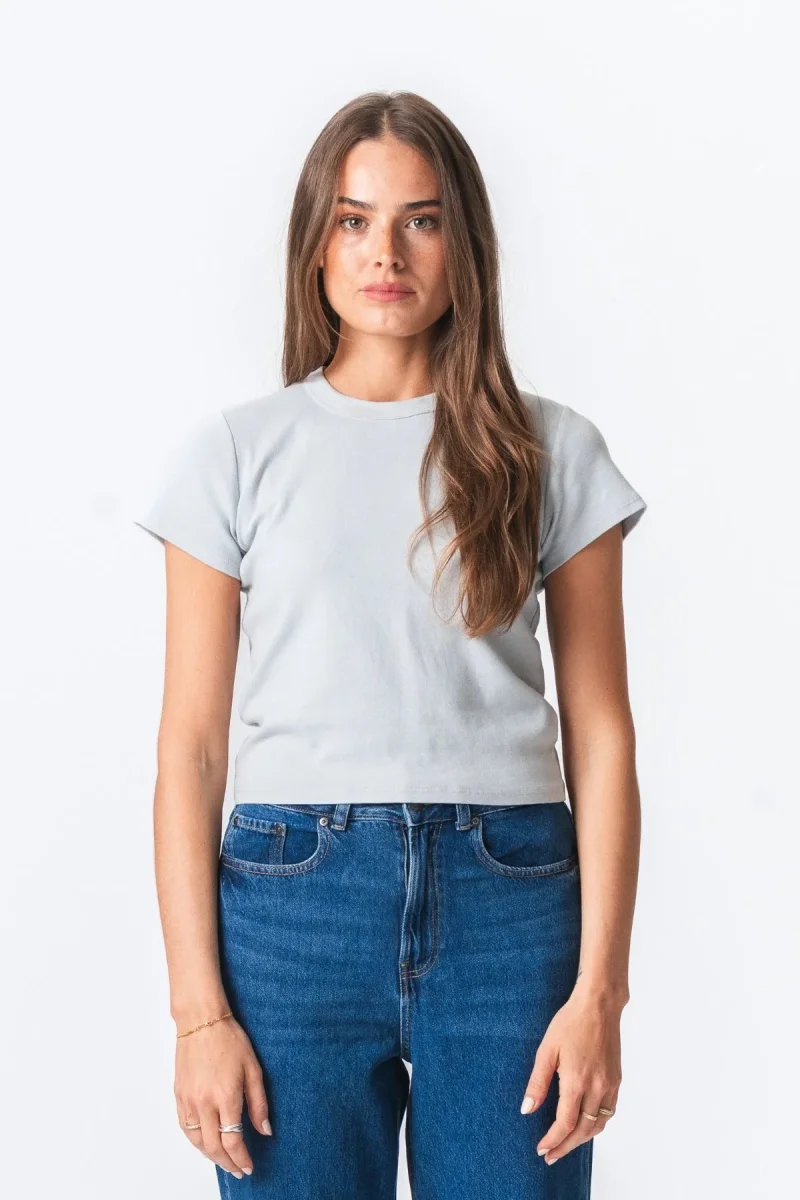 T -shirt Short Emily - grigio chiaro - immagine 2