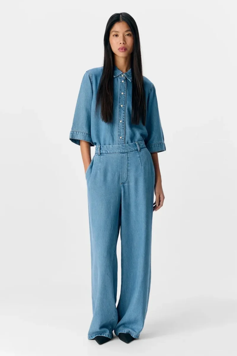 Frame Lisa larga Pants - denim azzurro - immagine 4