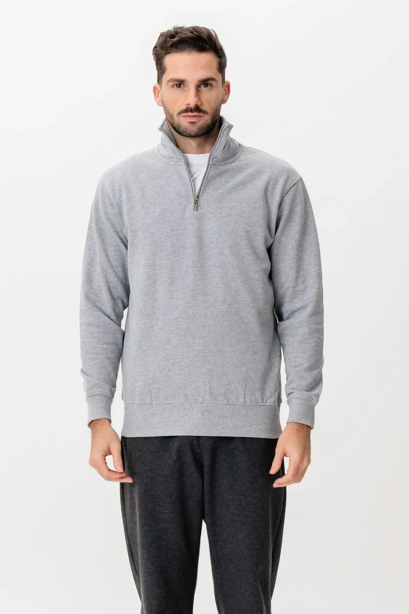Spethirt medi zip - grigio