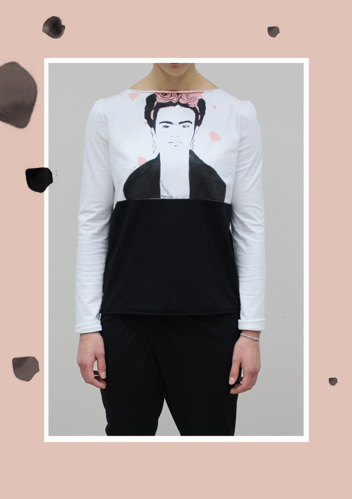 Maglia Frida dipinta a mano - immagine 2