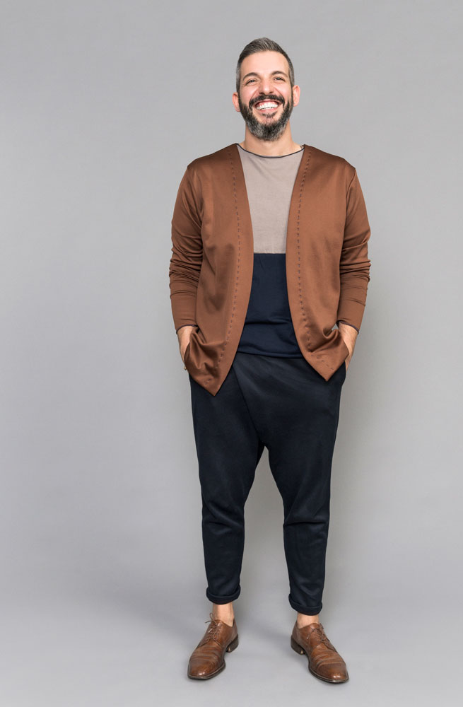 Pantaloni uomo artigianali con piega Elegance - immagine 3