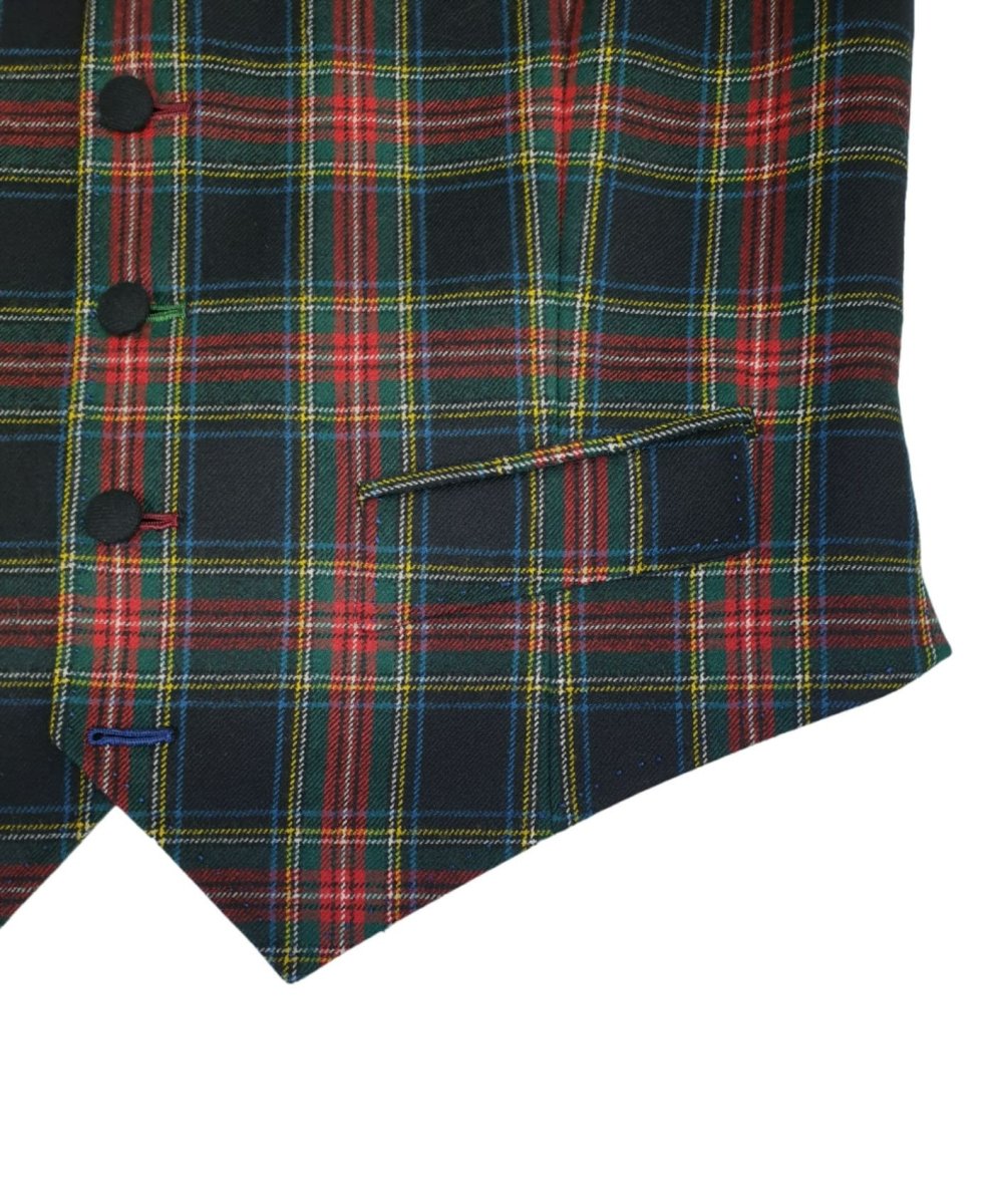 Panciotto da uomo tartan blu, rosso, verde - immagine 5