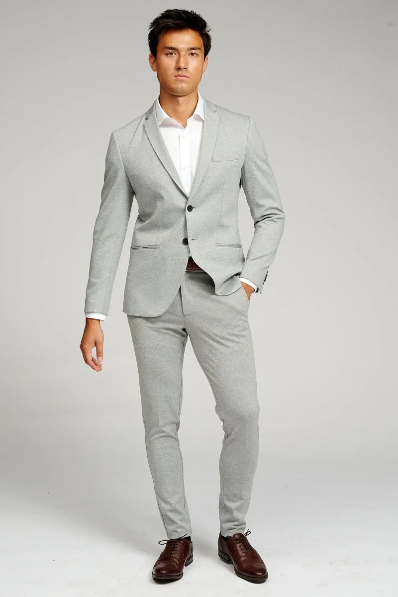 The Original Performance Suit™️ (Grigio chiaro) + Camicia e cravatta - Offerta pacchetto (V.I.P) - immagine 3