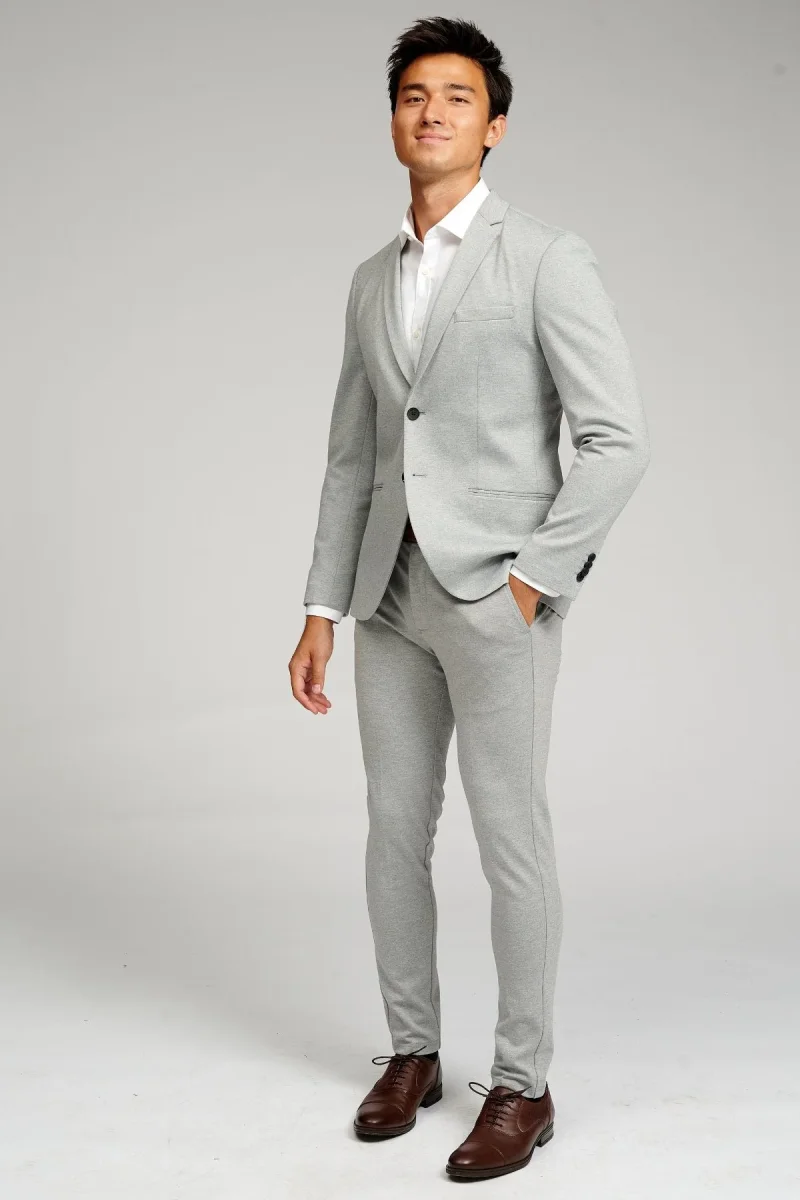 The Original Performance Suit™️ (Grigio chiaro) + cravatta - Offerta pacchetto (V.I.P) - immagine 6