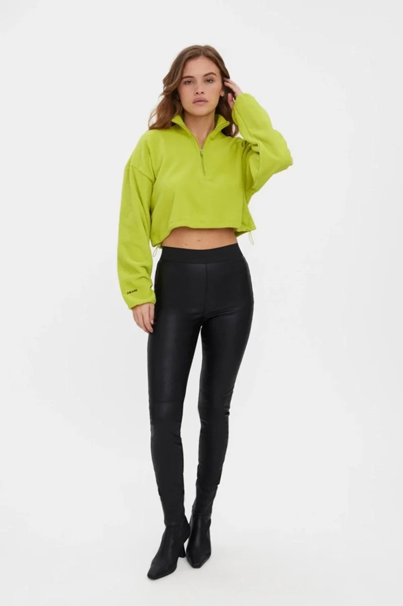 Leggings tagliato a tempesta - nero - immagine 4